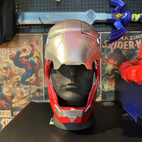 2025 New Iron Man Helmet Mk5 Jarvis Helmet Luminous Manual Opening And Closing Wearable Cool Children'S Cosplay Mask Toy Gift