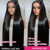 40 42 Inch Straight Human Hair Wigs 13x4 13x6 HD Lace Frontal Wigs For Women Glueless Bone Straight Lace Front Human Hair Wigs