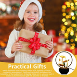 Tabletop Water Fountain USB Powered Tabletop Fountain with LED Ring Lights Decor Flowing Water Ornaments for Home Office