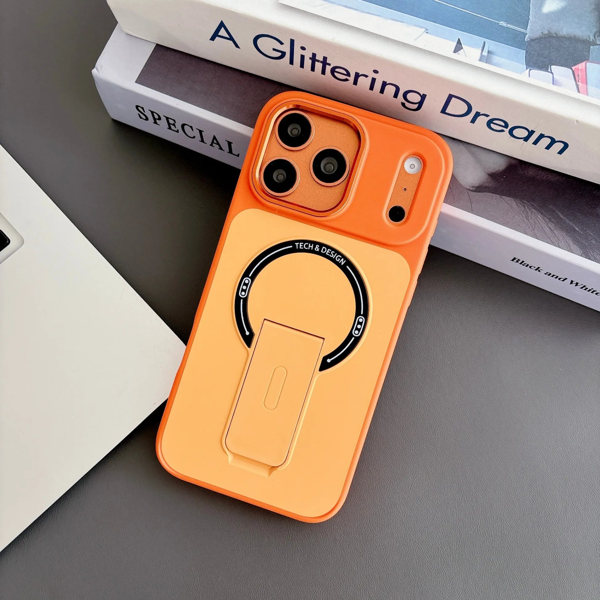 Skin-Feel Magnetic Phone Case for Apple IPhone 17 16 15 14 13 Pro Max with Kickstand Wireless Charging Protective Cover