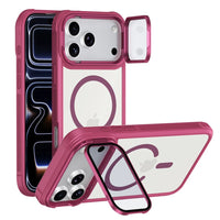 For Magsafe Glass Lens Protection Holder Phone Cases For iPhone 17 16 15 14 13 12 11 Pro Max Plus Air Shockproof Magnetic Cover
