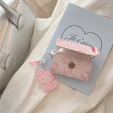 Cute Cartoon Sanrio Hello Kitty Leather Bag Earphone Case For AirPods 4 1 2 3 2021 Pro Wireless Bluetooth Headset Headphone Bag
