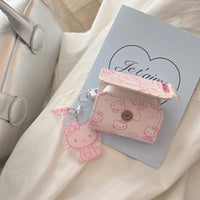 Cute Cartoon Sanrio Hello Kitty Leather Bag Earphone Case For AirPods 4 1 2 3 2021 Pro Wireless Bluetooth Headset Headphone Bag