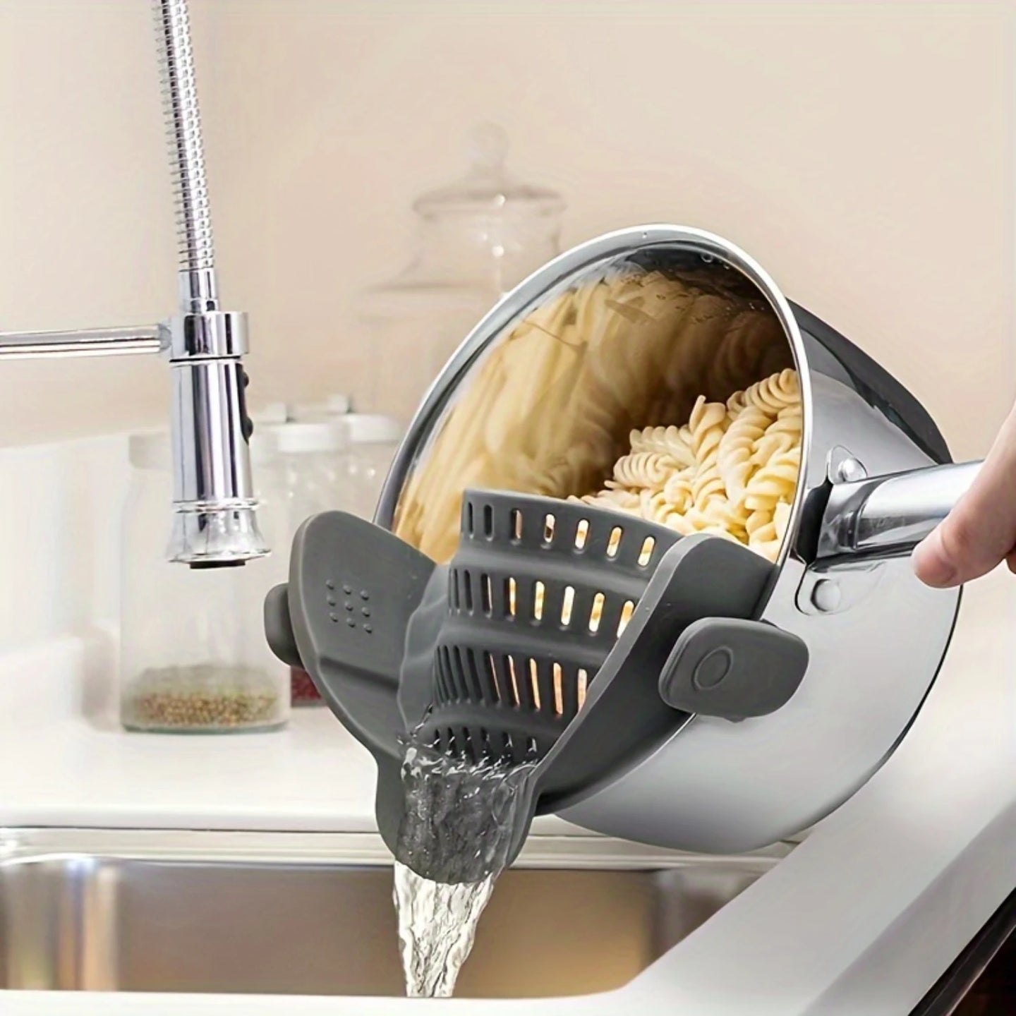 Adjustable Silicone Pot Strainer