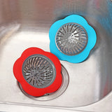 Flower-Shaped Plastic Sink Strainer