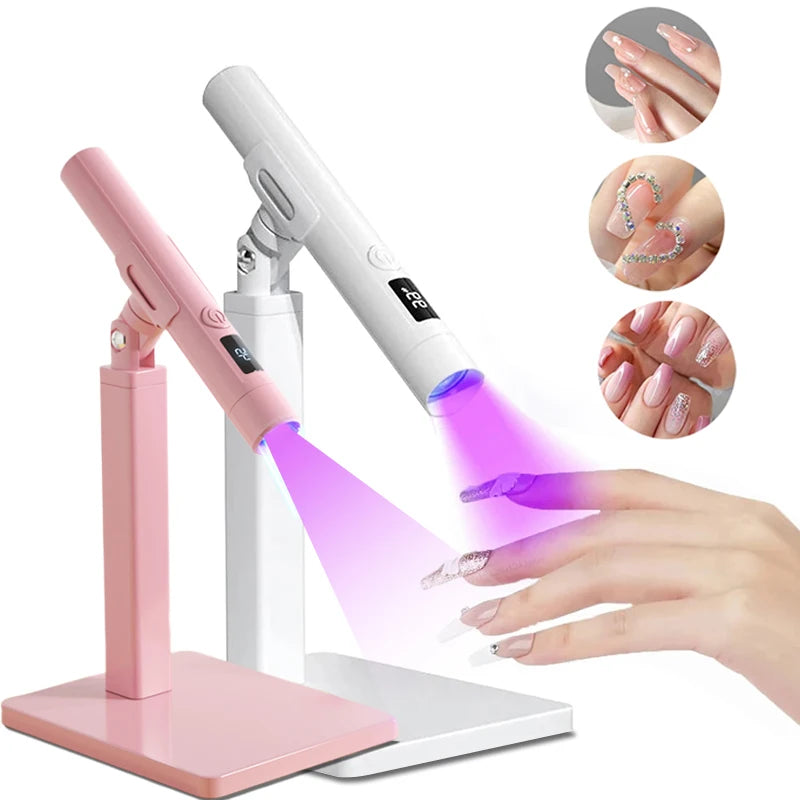 Portable UV LED Nail Dryer Lamp with Stand