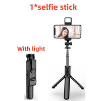 FANGTUOSI Selfie Stick Tripod Extendable Wireless Bluetooth Remote Portable Smartphone Tripod Stand Mount For iOS Android Phone