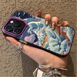 Ukiyo-e Ocean Waves Creative Case for IPhone 17 16 15 14 13 12 11 Pro Max Plus 17 Air 16E X XR XS Max Shockproof Bumper Cover