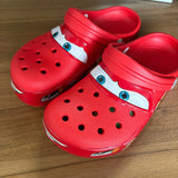 New Disney McQueen Pix Cartoon Solid Color Waterproof Anti Slip Hole Outdoor Sandals Casual Sandals Adult Anime Accessories
