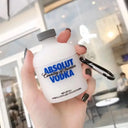 Anti-Fall Vodka Earphone Case Dustproof Silicone Bluetooth Headphone Protective Case Washable Mini for AirPods 4/3/2/1/Pro/Pro2