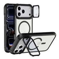 For Magsafe Glass Lens Protection Holder Phone Cases For iPhone 17 16 15 14 13 12 11 Pro Max Plus Air Shockproof Magnetic Cover
