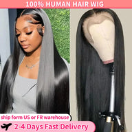 Straight Human Hair Wigs HD 13x4 13x6 Lace Frontal Wig Pre Plucked Brazilian Remy HD Lace Front Wig For Women 180 Density