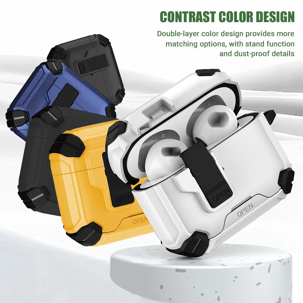 Magnetic Automatic Switch Earphone Case For Airpods Pro 2 Shockproof Wireless Charging Headphone Cover For Air Pod 4 3 2 1 Pro