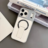 Skin-Feel Magnetic Phone Case for Apple IPhone 17 16 15 14 13 Pro Max with Kickstand Wireless Charging Protective Cover