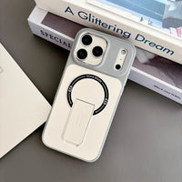Skin-Feel Magnetic Phone Case for Apple IPhone 17 16 15 14 13 Pro Max with Kickstand Wireless Charging Protective Cover