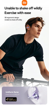 XIAOMI Mijia Wireless Earphone Open Ear M91 Ear Clip ENC Headset Bluetooth 5.4 HD Call Touch Control Headphone for Android iOS