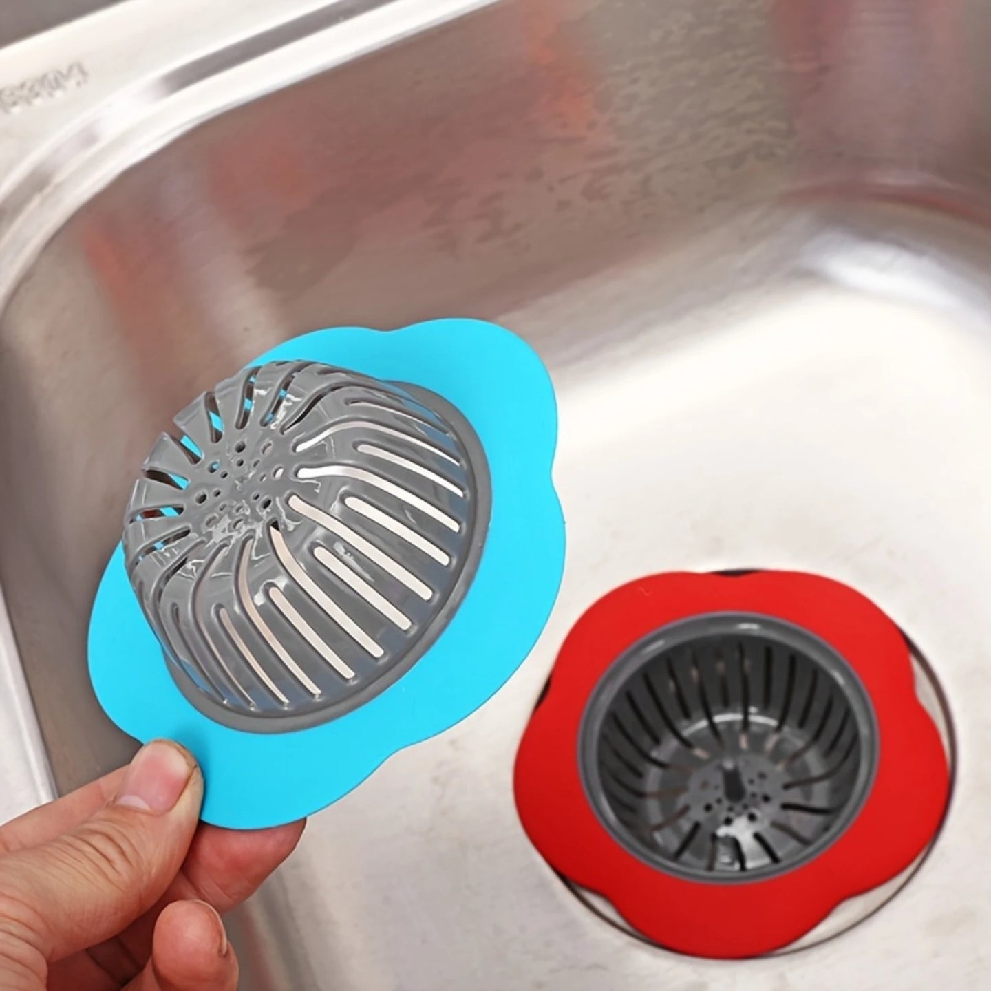 Flower-Shaped Plastic Sink Strainer