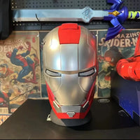 2025 New Iron Man Helmet Mk5 Jarvis Helmet Luminous Manual Opening And Closing Wearable Cool Children'S Cosplay Mask Toy Gift