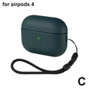 TPU Case for Airpods 4 Earbuds Case Cover with Lanyard Shell Protector For Apple Airpods 4th Generation Accessory Light Display