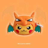 Cartoon Pikachu Cosplay Charizard Earphone Case for Airpods 4 1 2 3 Protective Shell for Airpods Pro 2 Bluetooth Headset Cover