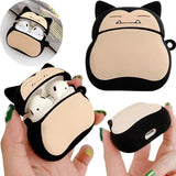 Snorlax Silicone Cases for Airpods 1 2 3 4 Pro 2 Wireless Earphone Protective Cover with Hook Anti-drop Headphone Accessories