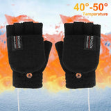 USB Rechargeable Electric Heated Gloves with Adjustable Temperature
