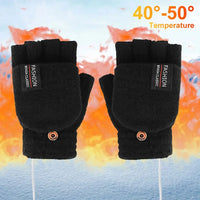 USB Rechargeable Electric Heated Gloves with Adjustable Temperature