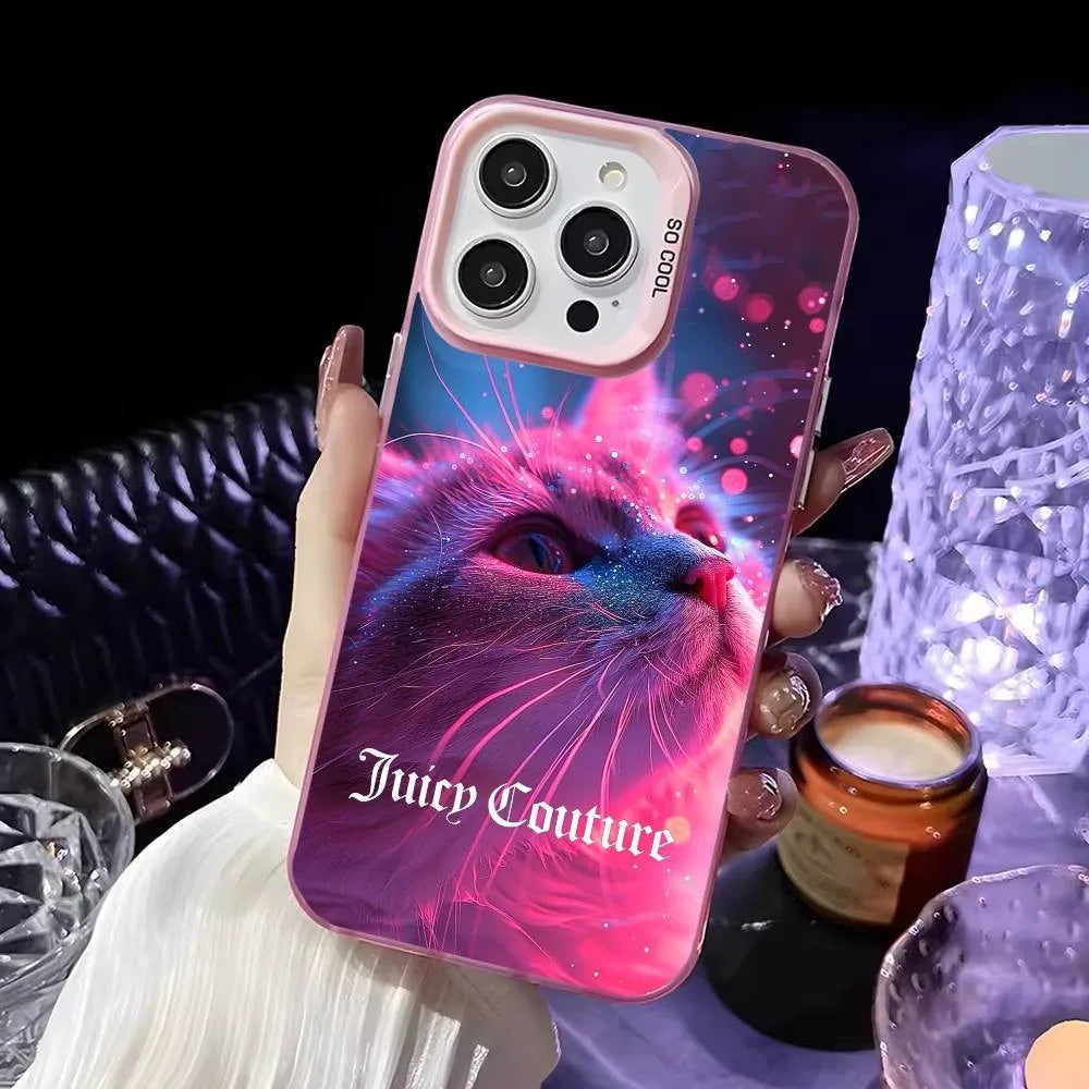 juicys coutures leopard Phone Case For iPhone 17 16e 16 15 14 13 12 11 mini Pro Max XR XSMAX Air Plus Anti Fall Matte Back Cover