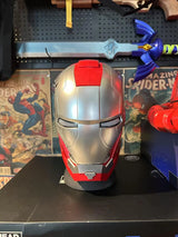 2025 New Iron Man Helmet Mk5 Jarvis Helmet Luminous Manual Opening And Closing Wearable Cool Children'S Cosplay Mask Toy Gift