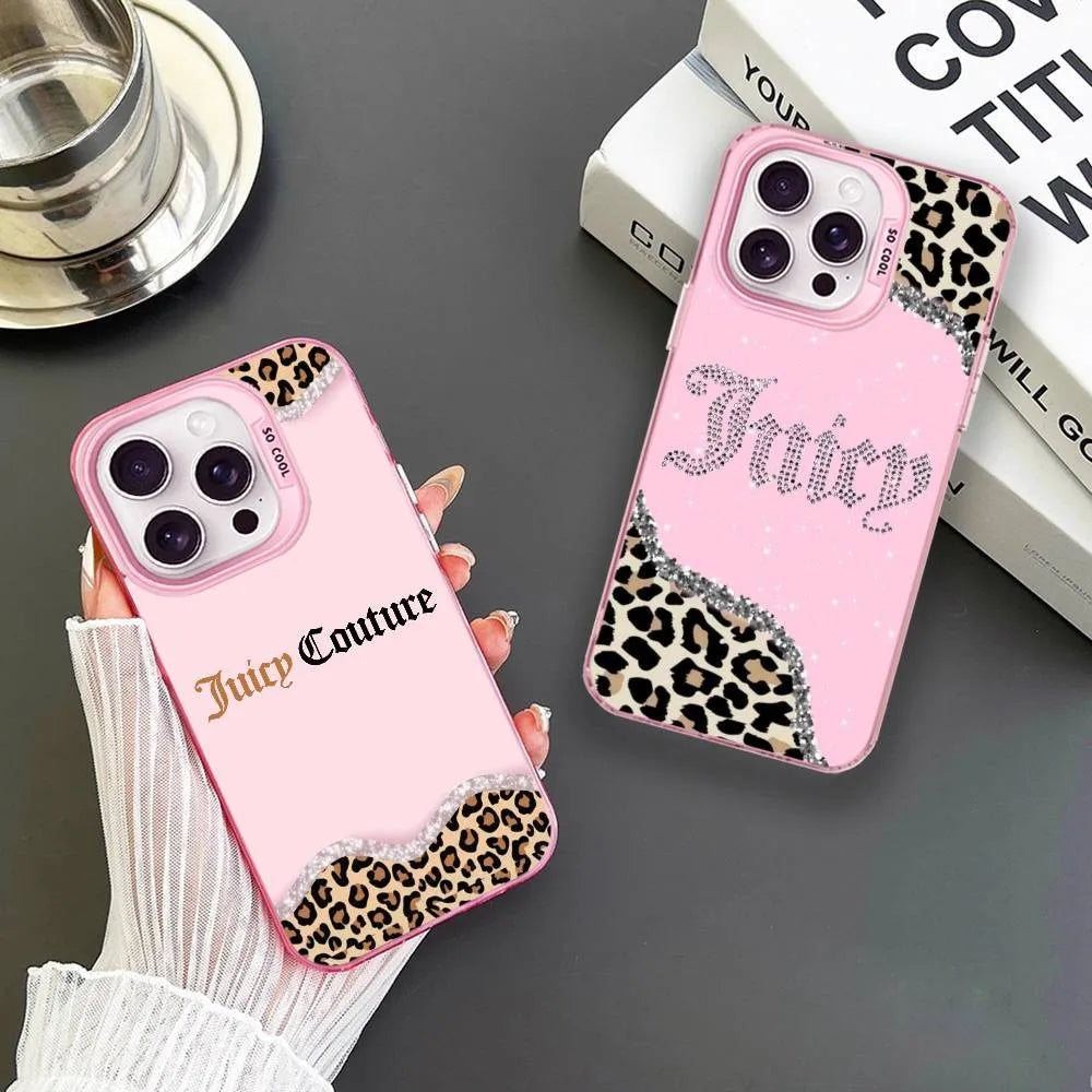 juicys coutures leopard Phone Case For iPhone 17 16e 16 15 14 13 12 11 mini Pro Max XR XSMAX Air Plus Anti Fall Matte Back Cover