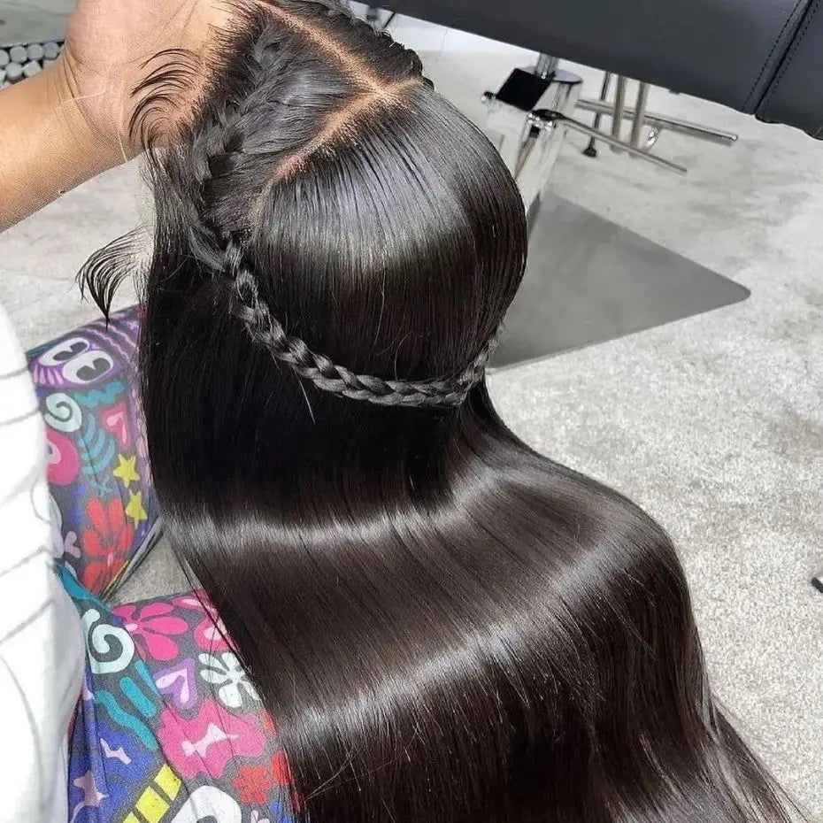 Straight Human Hair Wigs HD 13x4 13x6 Lace Frontal Wig Pre Plucked Brazilian Remy HD Lace Front Wig For Women 180 Density