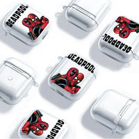 Case For Airpods 2 Pro 1 Pro3 4 3 Pro2 Clear Earphone Cases Cover Marvel Deadpool Spiderman