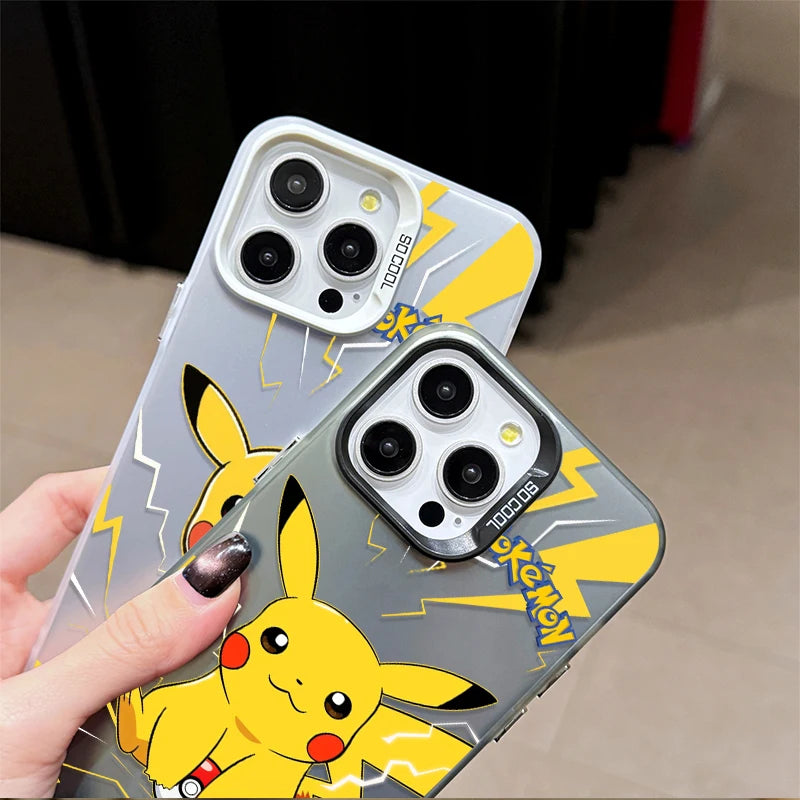 P-Pokemon Kawaii Pikachu Ball Case for Samsung Galaxy S23 S24 S25 S22 Ultra S21 Plus FE A56 A36 A26 5G A16 A06 4G Note 20 Cover