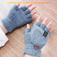 USB Rechargeable Electric Heated Gloves with Adjustable Temperature