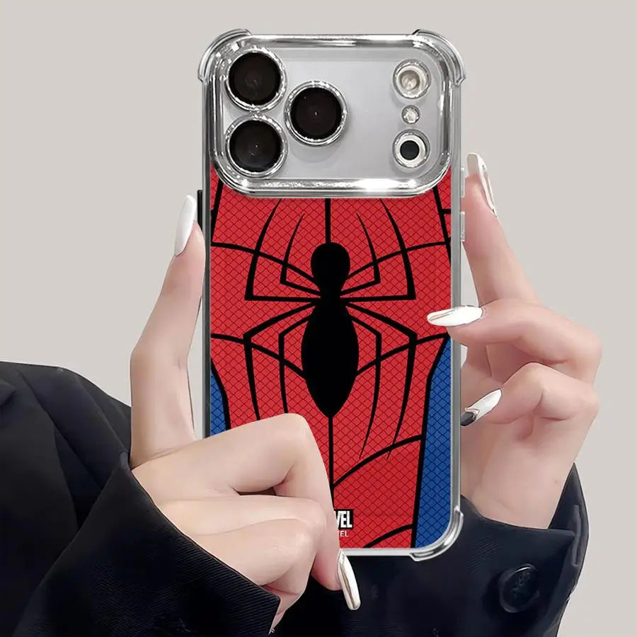 Case for Apple iPhone 17 Pro Max 12 Plus Air 11 15 14 16 Pro 13 16e Phone Cover Marvel Spiderman Logo