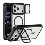 For Magsafe Glass Lens Protection Holder Phone Cases For iPhone 17 16 15 14 13 12 11 Pro Max Plus Air Shockproof Magnetic Cover
