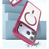 For Magsafe Glass Lens Protection Holder Phone Cases For iPhone 17 16 15 14 13 12 11 Pro Max Plus Air Shockproof Magnetic Cover