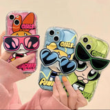 The Powerpuff Girls Glasses Stand Case for iPhone