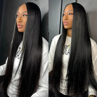 Straight Human Hair Wigs HD 13x4 13x6 Lace Frontal Wig Pre Plucked Brazilian Remy HD Lace Front Wig For Women 180 Density