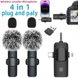 4-in-1 Wireless Lavalier Microphone