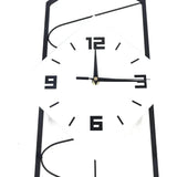 Swing Quartz Silent Wall Clock Metal Modern Wall Clock Large Pendulum Wall Clock Home Decor Clock with Hook