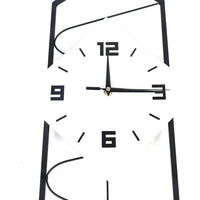 Swing Quartz Silent Wall Clock Metal Modern Wall Clock Large Pendulum Wall Clock Home Decor Clock with Hook