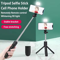 FANGTUOSI Selfie Stick Tripod Extendable Wireless Bluetooth Remote Portable Smartphone Tripod Stand Mount For iOS Android Phone