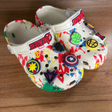 Marvel The Avengers Kids Sandals Black Eva Slippers For Boys Home Beach Summer Comfortable Anime Hole Design Children'S Shoes
