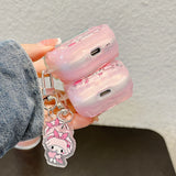 Earphone Case For Airpods 4 Pro 2 1 2 3  Cute Sanrio My Melody Piano Wireless Bluetooth Headset Protective Cover With Pendant