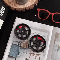 Creative 3D Car Tires Shape Case For AirPods 1 2 4 3 Airpod Pro 2 Bluetooth Earbuds Charging Box Protective Earphone Case Cover