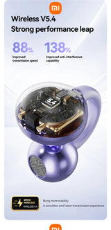 XIAOMI Mijia Wireless Earphone Open Ear M91 Ear Clip ENC Headset Bluetooth 5.4 HD Call Touch Control Headphone for Android iOS