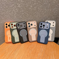 New Magnetic Stand Phone Case For iPhone 17 Air 13 11 12 14 15 16 Pro Max Plus Magsafe Official Wireless Charge Protector Cover