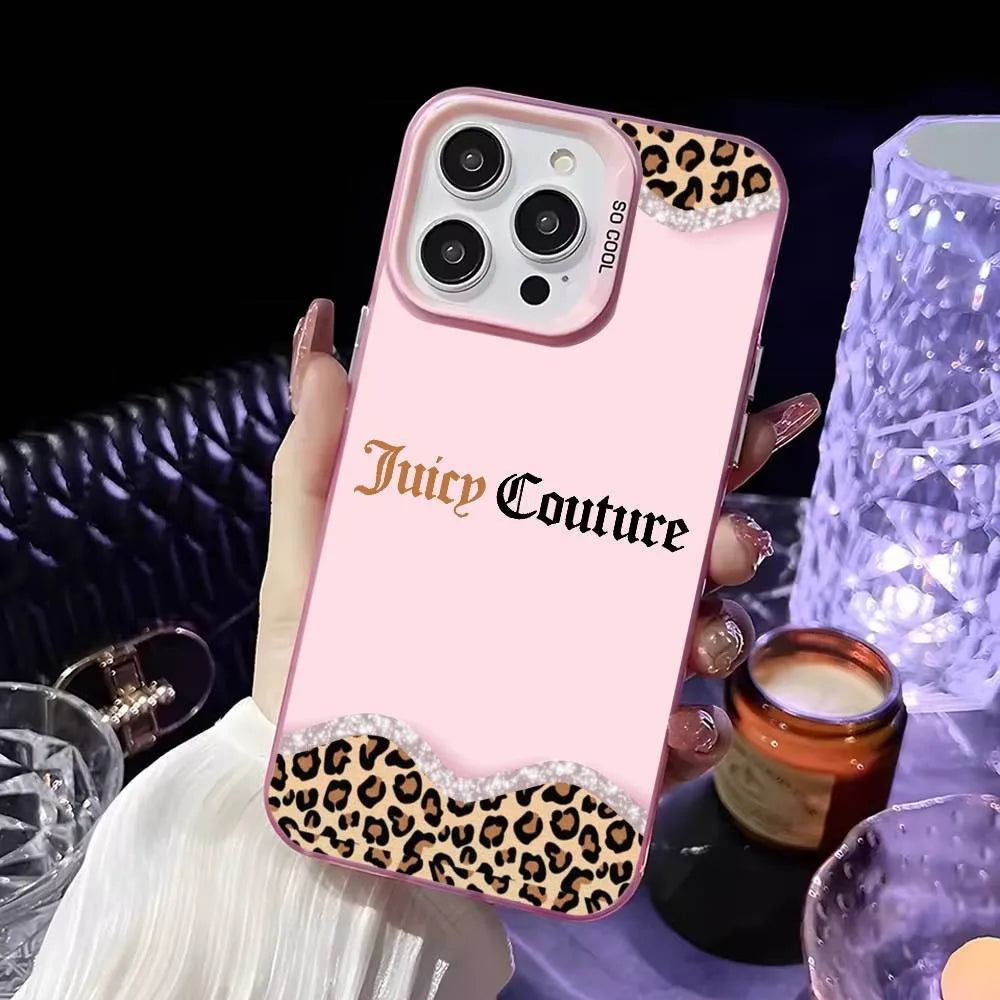juicys coutures leopard Phone Case For iPhone 17 16e 16 15 14 13 12 11 mini Pro Max XR XSMAX Air Plus Anti Fall Matte Back Cover