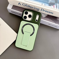 Skin-Feel Magnetic Phone Case for Apple IPhone 17 16 15 14 13 Pro Max with Kickstand Wireless Charging Protective Cover